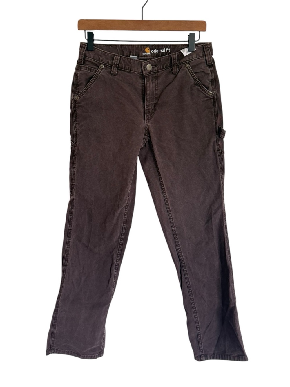 Carhartt Womens Brown Original Fit Carpenter Pants